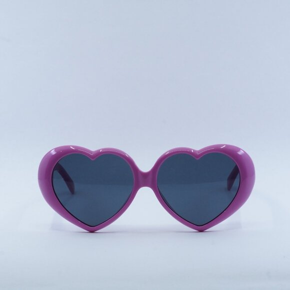 Moschino MOS128/S 0MU1 IR Geometric Sunglasses - Fuchsia\Grey - Picture 3 of 12